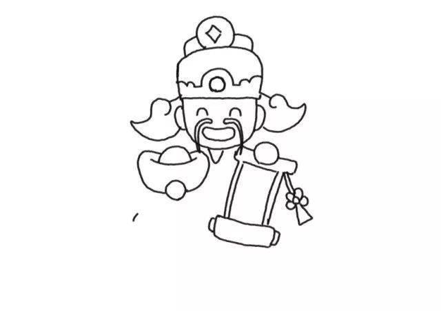 超简单的玉帝简笔画 超简单的玉帝简笔画图片