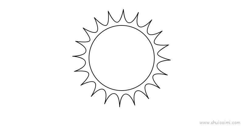太阳儿童画怎么画 太阳简笔画顺序