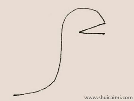 乔治恐龙儿童简笔画