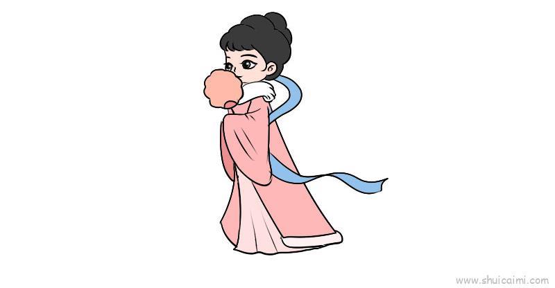 古风少女人物儿童画怎么画 古风少女人物简笔画简单又好看
