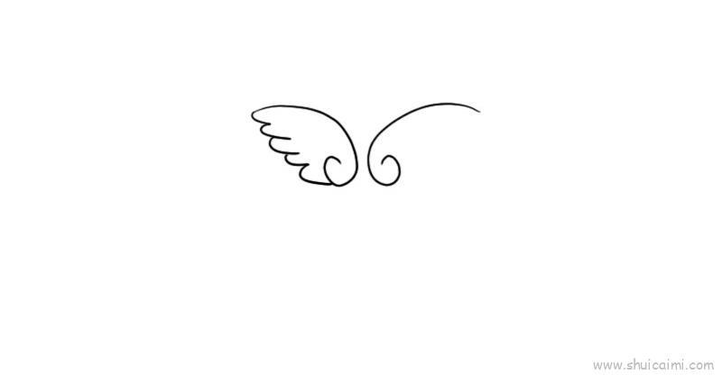 翅膀儿童画怎么画 翅膀简笔画顺序