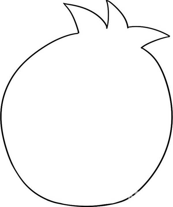 石榴简笔画 石榴简笔画图片大全大图