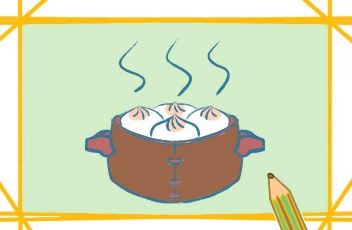 小笼包简笔画 上海小笼包简笔画