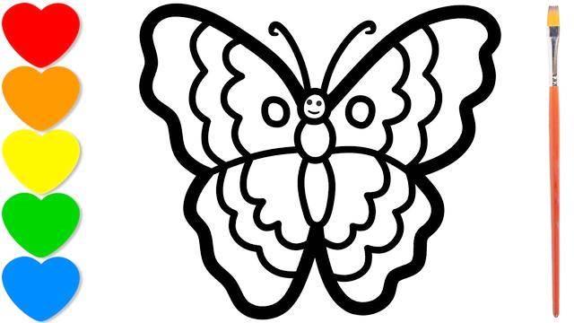 蝴蝶简笔画 蝴蝶简笔画彩色