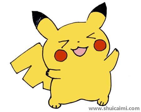 超可爱皮卡丘儿童简笔画