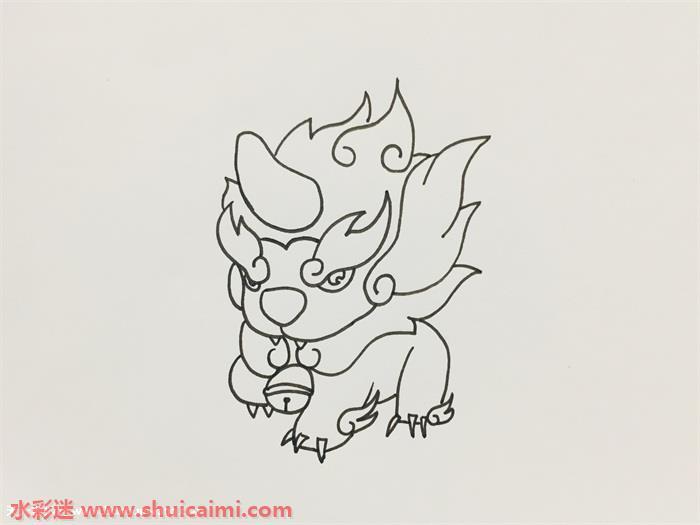 年兽怎么画 年兽简笔画画法