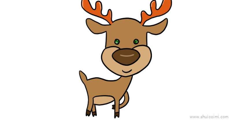 麋鹿儿童画怎么画 麋鹿简笔画步骤