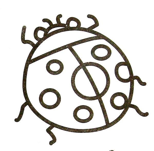 七星瓢虫简笔画 七星瓢虫简笔画图片大全