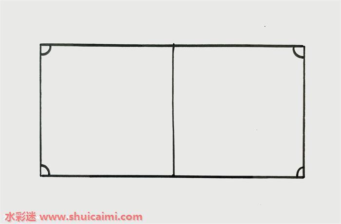 足球场怎么画 足球场简笔画步骤