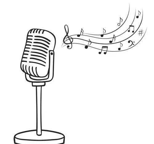 话筒简笔画 话筒简笔画彩色