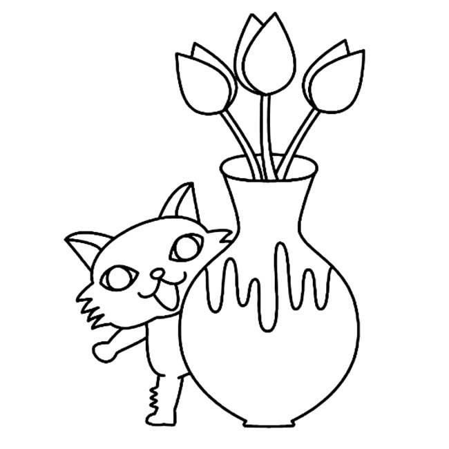 花瓶简笔画花纹彩色 花瓶简笔画花纹彩色