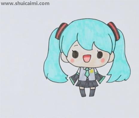 初音未来简笔画怎么画 初音未来简笔画画法