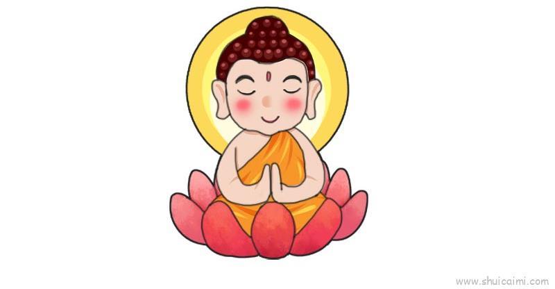 大佛儿童画怎么画 大佛简笔画顺序