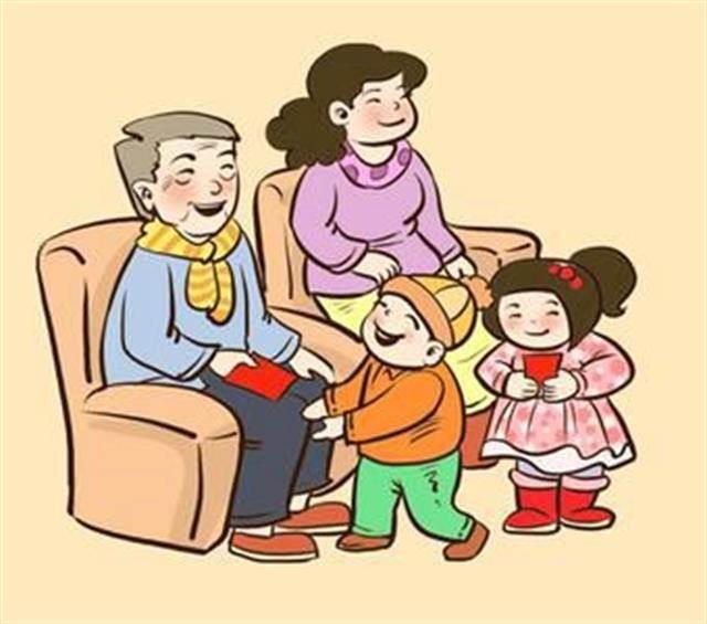 长辈给晚辈压岁钱简笔画 长辈给晚辈压岁钱简笔画图片大全