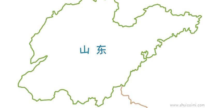 山东地图儿童画怎么画 山东地图简笔画步骤