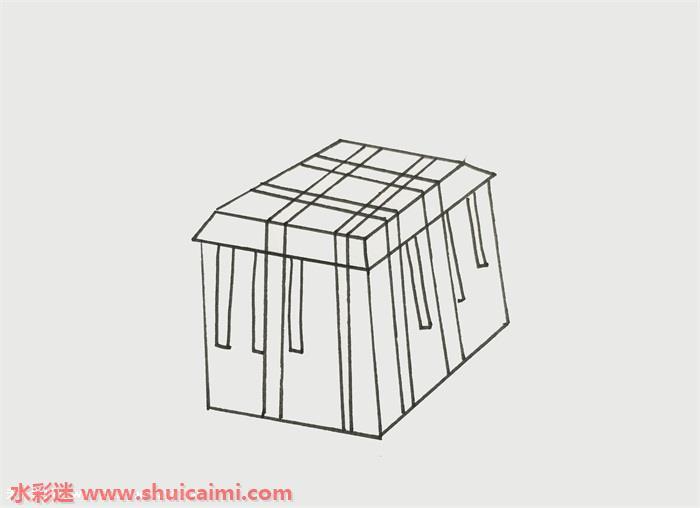 空投箱子怎么画 空投箱子简笔画简单易画彩色