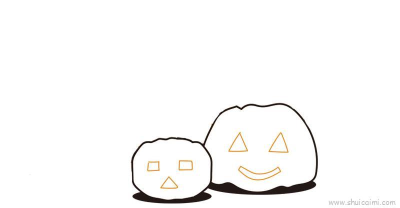 万圣节南瓜儿童画怎么画 万圣节南瓜简笔画步骤