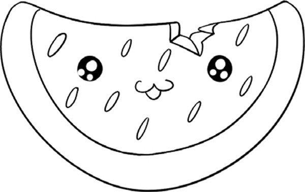 甜甜的西瓜简笔画怎么画 甜甜的西瓜简笔画图片大全