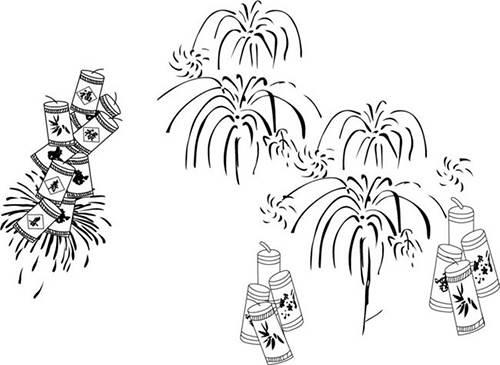 烟花简笔画图片大全 烟花简笔画图片大全可爱漂亮