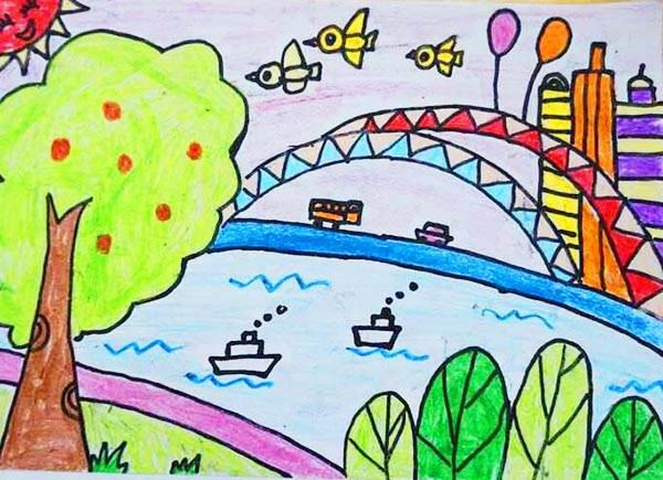 我的家乡简笔画 我的家乡简笔画幼儿园