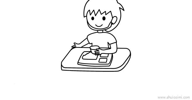 少聚集儿童画怎么画 少聚集简笔画简单