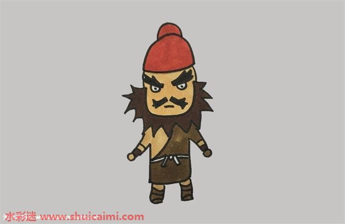 张飞怎么画 张飞简笔画漂亮彩色