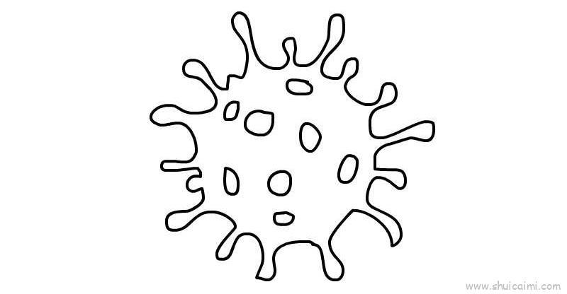 新型冠状病毒教程儿童画怎么画 新型冠状病毒教程简笔画画法