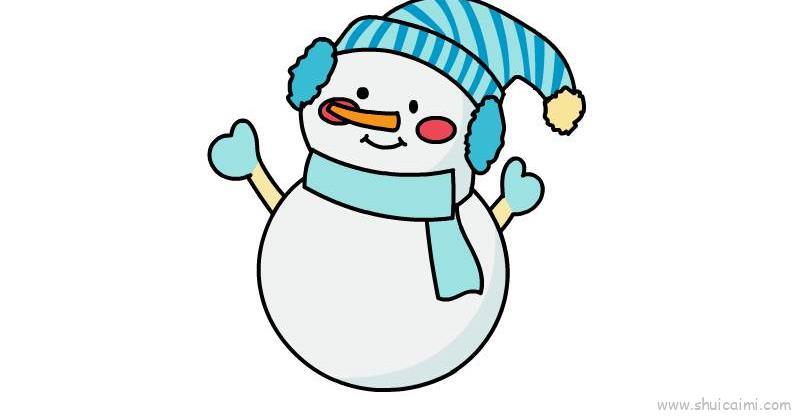 雪娃娃儿童画怎么画 雪娃娃简笔画简单