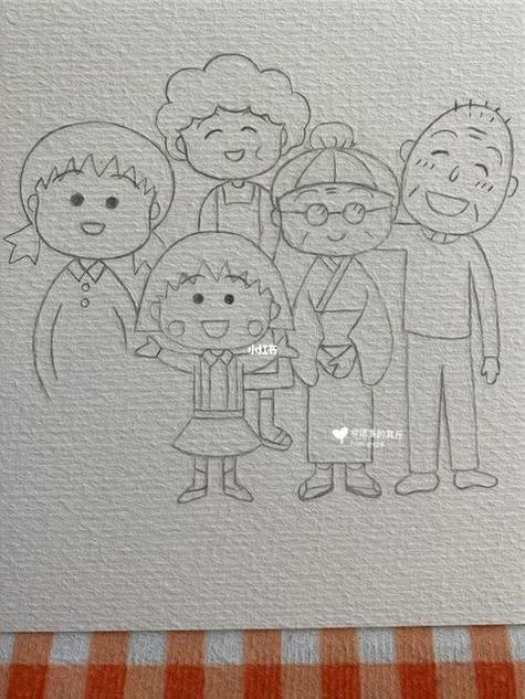 爷爷奶奶爸爸妈妈和我全家福简笔画