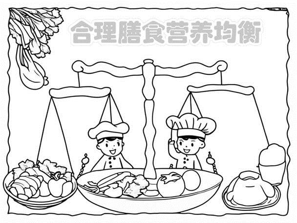 我的一日三餐手抄报