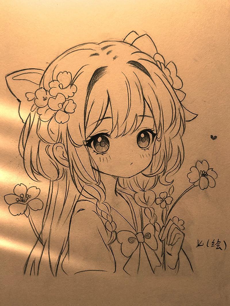 古风女生绘画过程图临摹绘画过程分享古风女生绘画过抖音