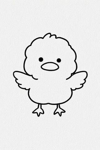 简笔画丑小鸭