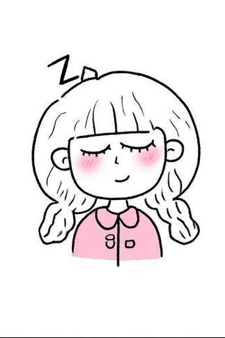 睡觉的女孩简笔画