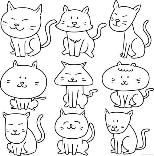 画小猫简笔画可是个既有趣又解压的小活动呢