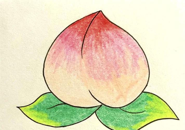 香甜桃子简笔画教程