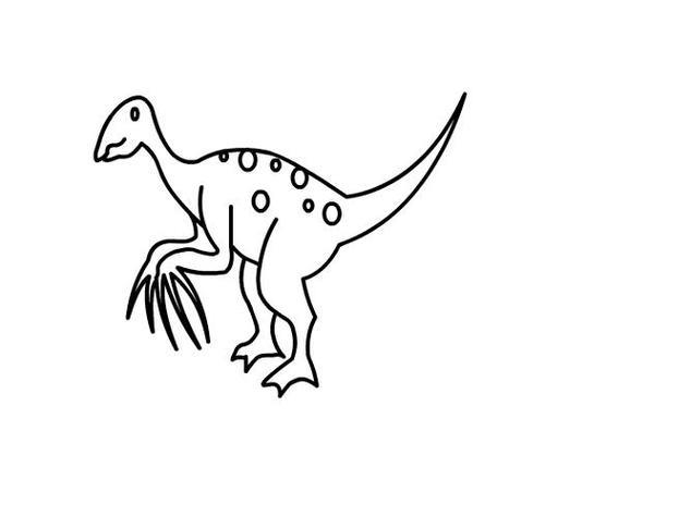 请帮我搜查一下镰刀龙简笔画