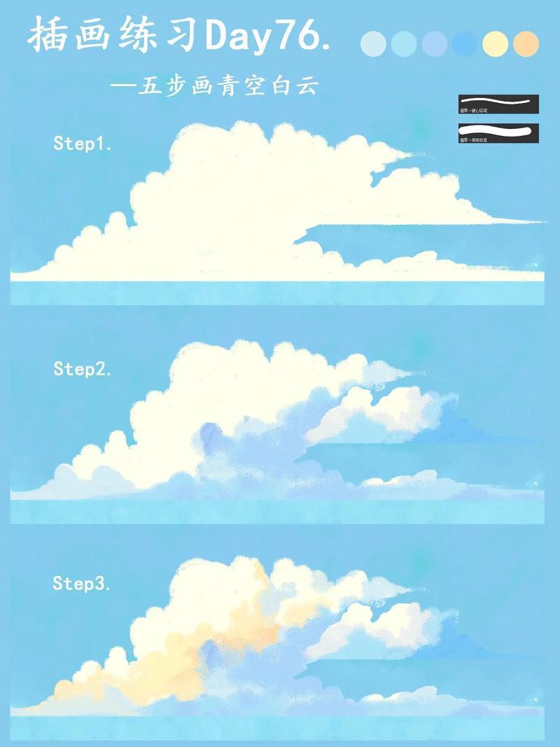 插画绘画教程治愈画风抖音