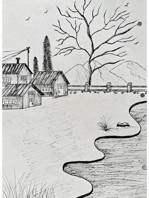 简笔画风景篇家乡的味道