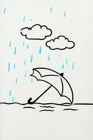 雨的简笔画