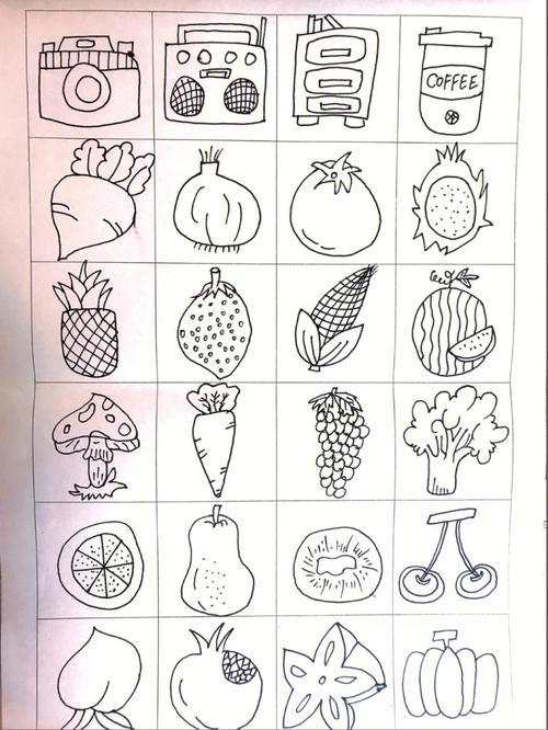 简笔画静物