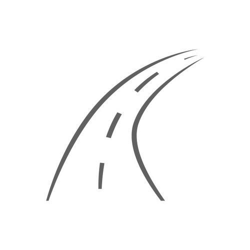 矢量曲线沥青路面插画图片素材