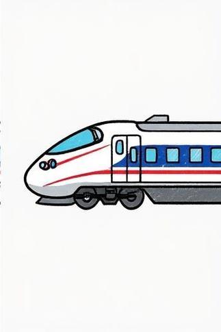 和谐号动车简笔画