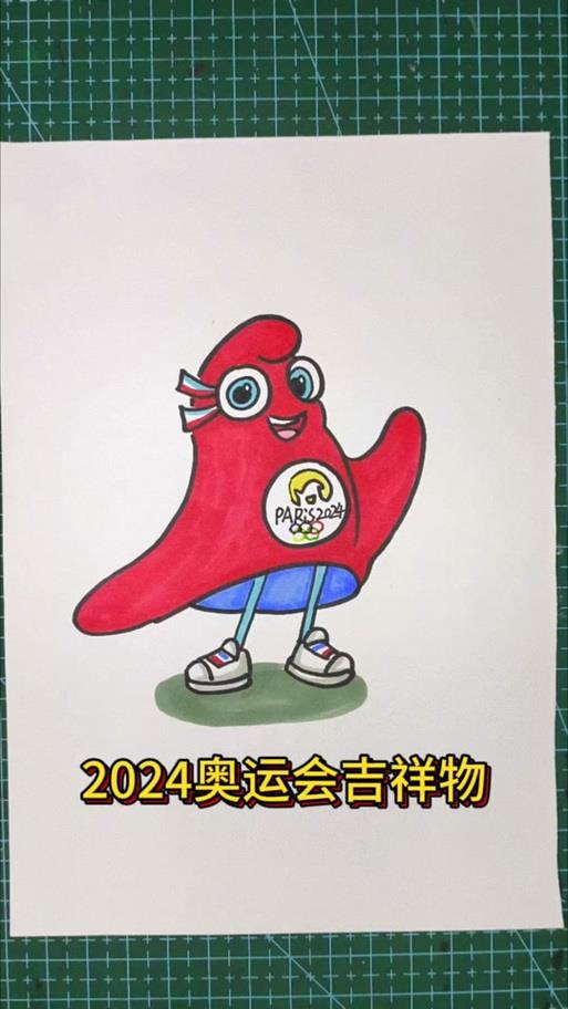 2024巴黎奥运会手抄短跑怎么画抖音