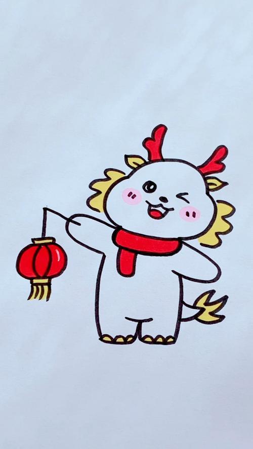 龙年简笔画来喽