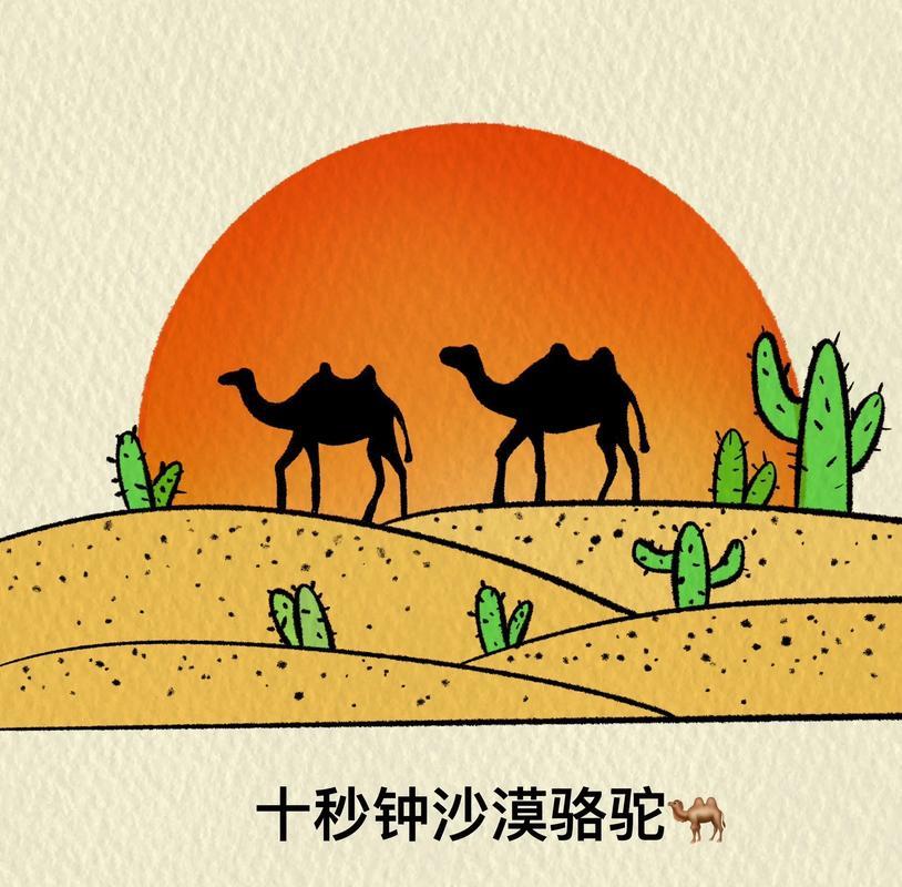 十秒钟教你画沙漠骆驼