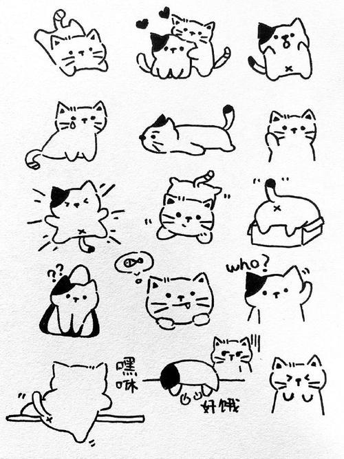 小猫简笔画