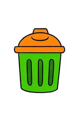 垃圾桶简笔画简单又美观