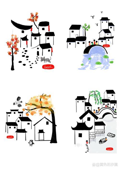 江南民居画法图示