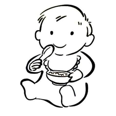 朋友的一天简笔画值得收藏矢量手绘幼儿儿童吃饭插画图片小孩吃饭不好