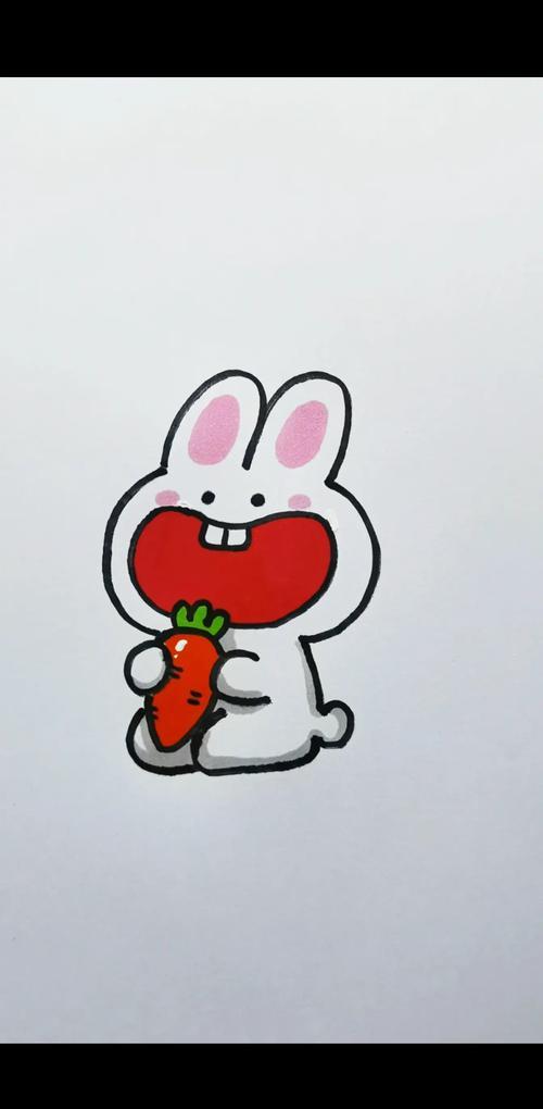 可爱小白兔简笔画教程